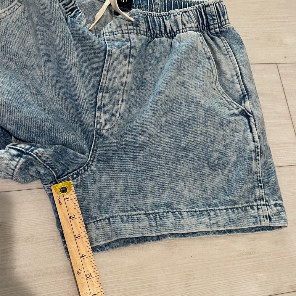 Gap Pull On Jean Shorts elastic waist - Picture 5 of 7